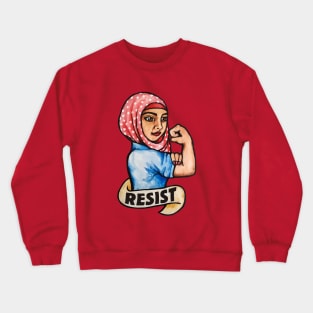 Resist rosie the riveter Crewneck Sweatshirt